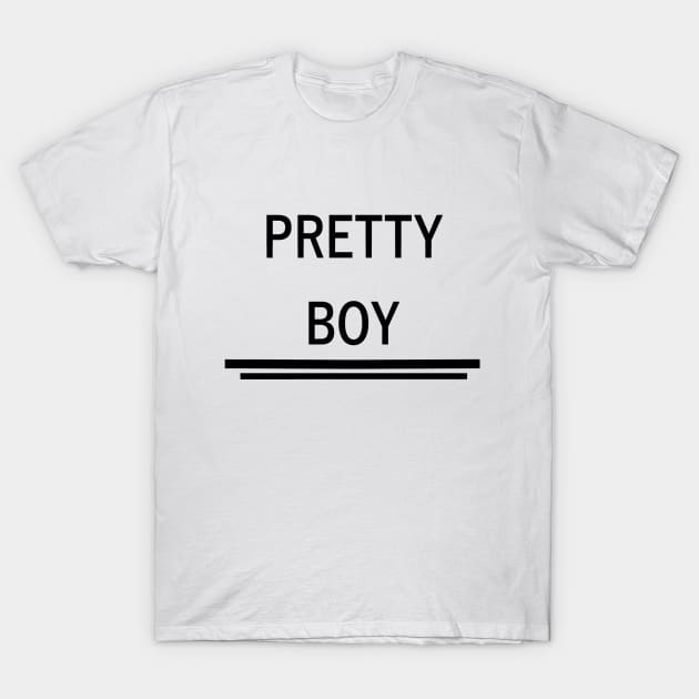 pretty boy black lettering T-Shirt by voidyboy